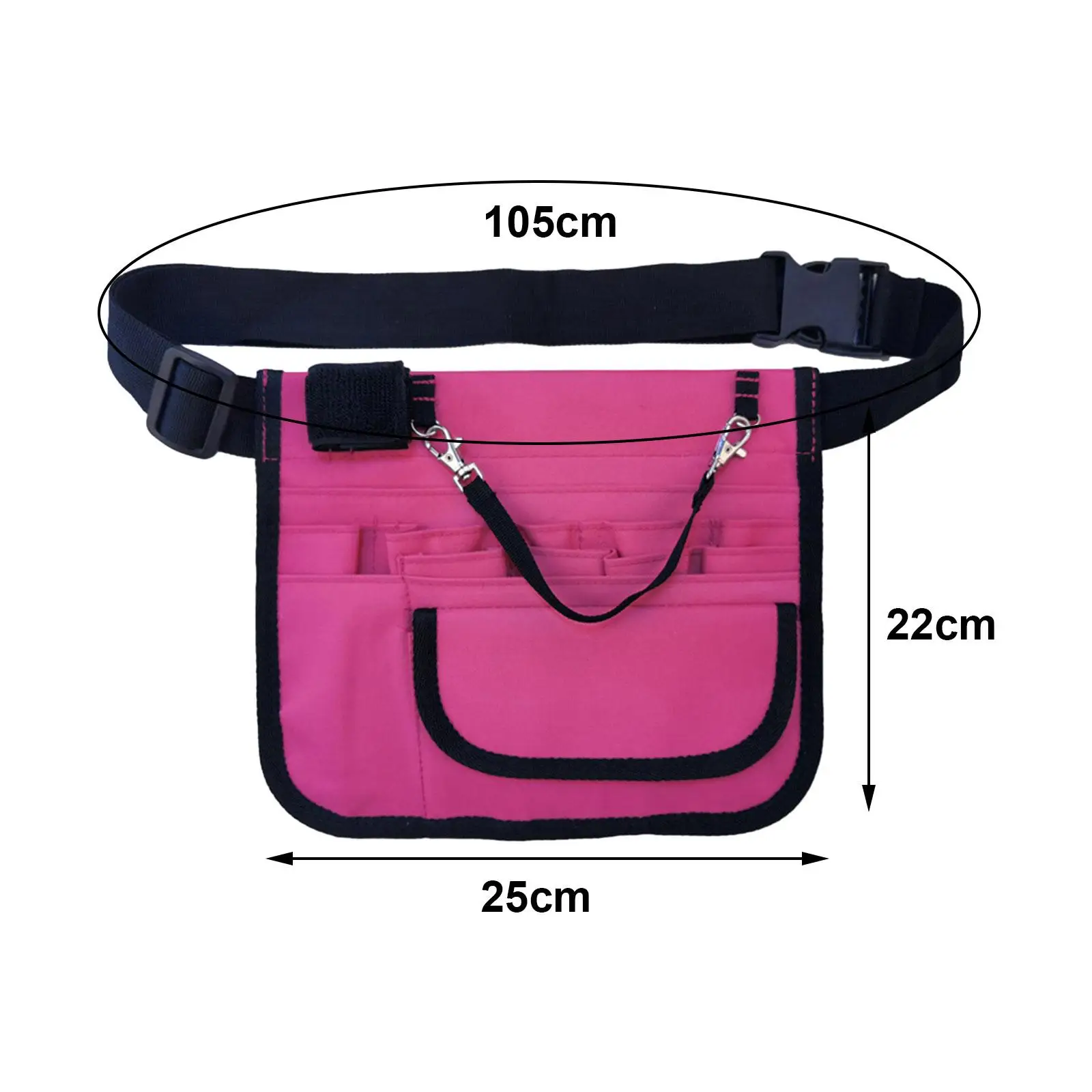 Enfermeira ajustável cintura saco com suporte de fita, hip saco, bolso extra, cinto cinta fanny pack, estojo de ferramentas para acessórios hospitalares, cinto