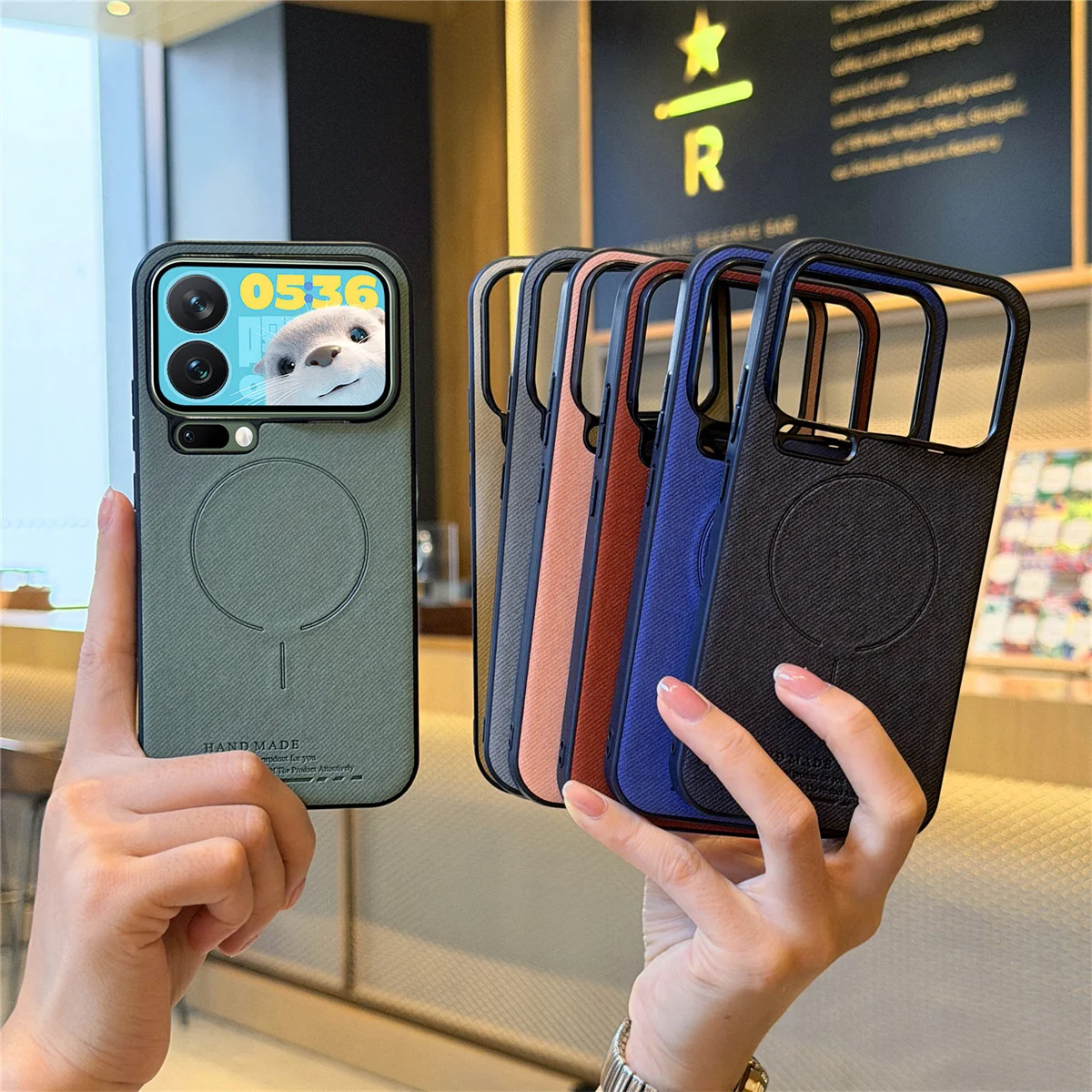 حافظة هاتف جلدية فاخرة لهاتف Magsafe لهاتف Xiaomi 15 15T Pro Xiaomi 17 Pro Max غطاء حماية للشحن اللاسلكي المغناطيسي #6