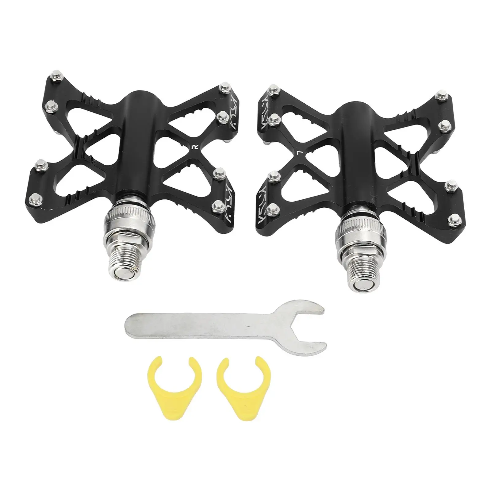 

LP Litepro K5 Quick Release Bicycle Pedals - 1 Pair Aluminum Alloy, Bearing Design for road & Mountain Bikes, Black