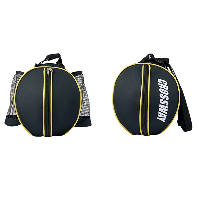 

1PC Adjustable Sports Ball Bag Basketball Soccer Shoulder Bag with Mesh Pockets Ball Holder Carrier