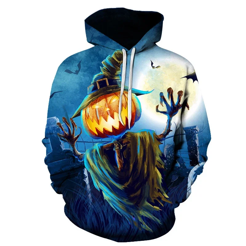 

Halloween Pumpkin Bat Pattern Hoodies 3D Printed Unisex Pullovers Hiphop Hoodie Casual Sweatshirts Street Top Tracksuit