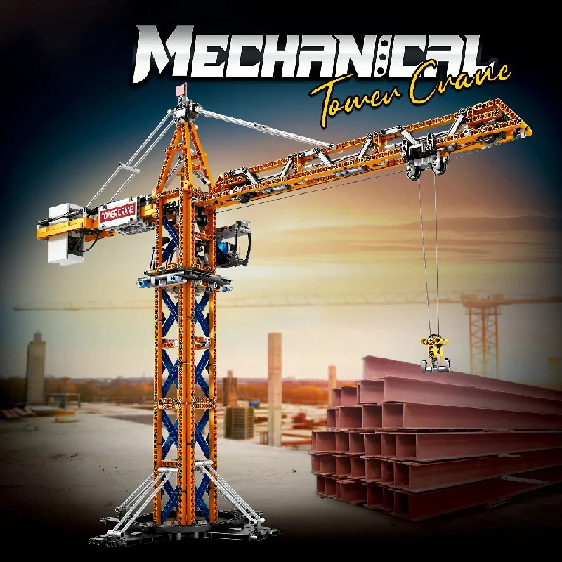 

1288PCS Technology MOC Remote Control Tower Crane Building Blocks Tower Crane Electric Model DIY Assembly Toys for Adults Gift