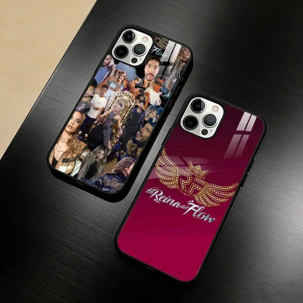 

Queen of Flow La Reina Del Flow Phone Case For iPhone 17,16,15,14,13,12,Plus,Pro,Max For Magnetic Wireless Charge