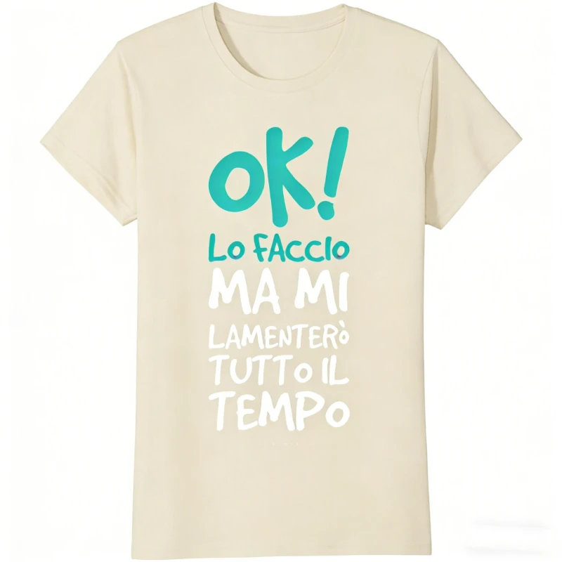 Funny Ok I Do It I'll Complain Regular Short Sleeve Men Graphic T Shirts Tops Summer Cotton Crewneck Casual Style Adult Tees