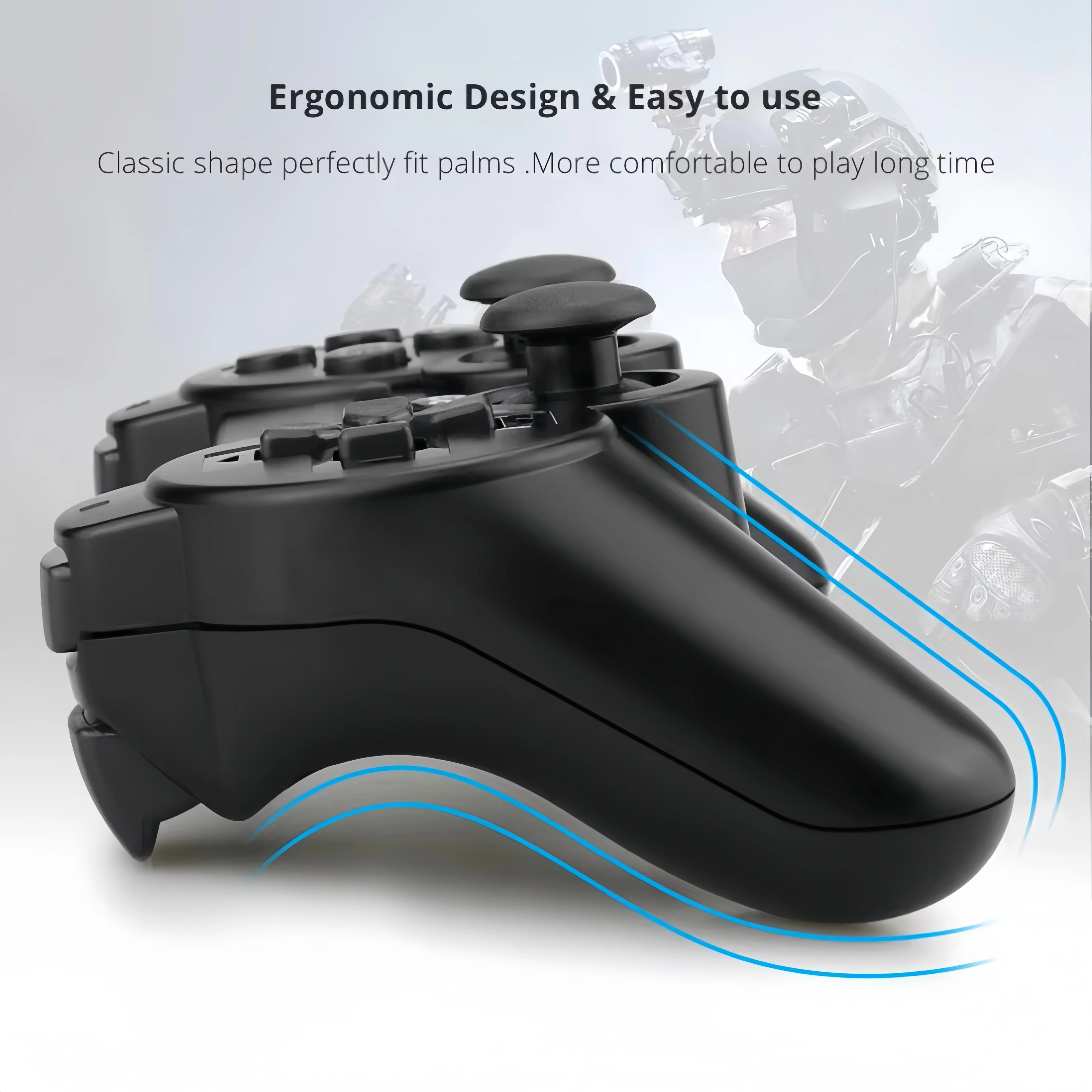 لوحدة تحكم PS3 لوحدة تحكم الألعاب اللاسلكية عصا التحكم لوحدة التحكم بلاي ستيشن 3 Joypad ملحقات دعم بلوتوث USB PC