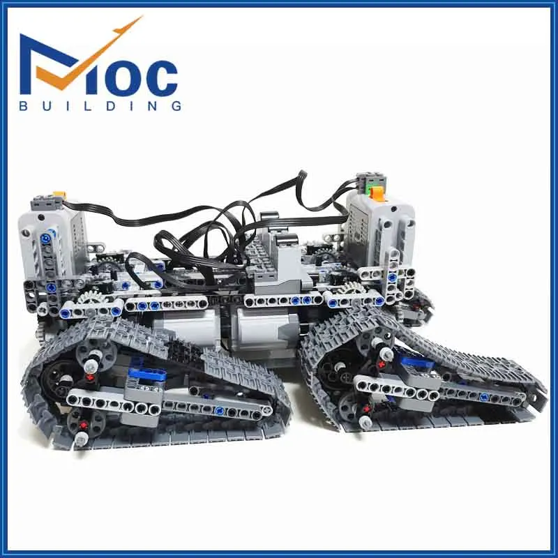 Tracked Climber Vehicle V6 MOC Building Blocks Motor Machine Technology Car DIY Off-road Bricks Model Puzzle Toys Xmas Gifts