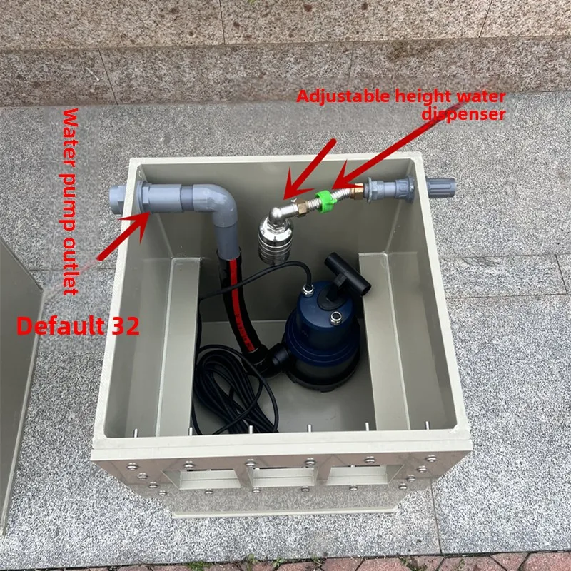 YG-12Koi Fish Pond Ecological Swamp Filter Box Leaf Collection Water Pump Box Cultivation Bacteria Purification Water Filtration