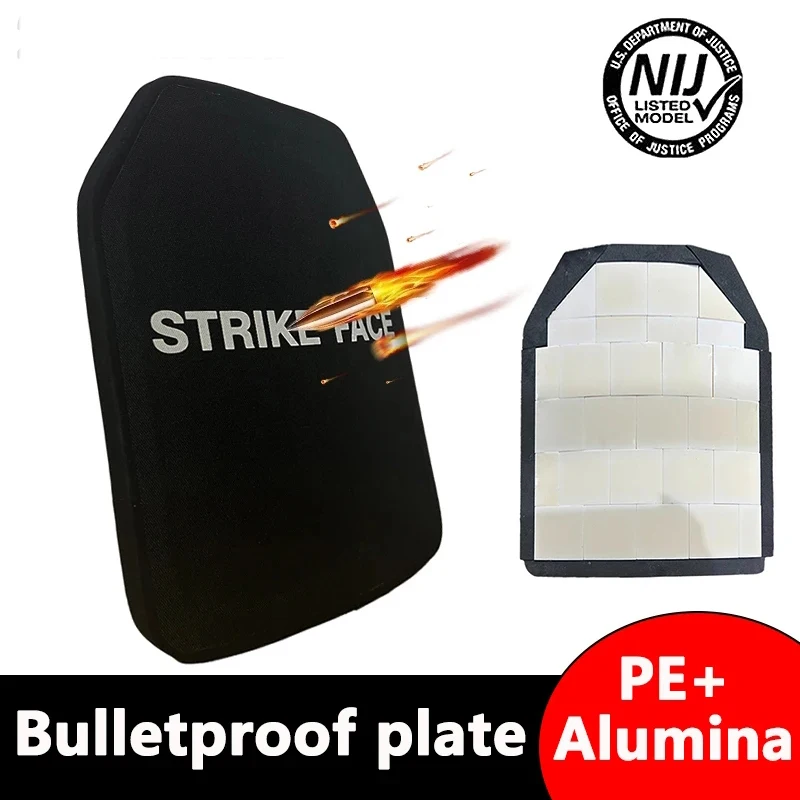 

Ultra-Light 2.15kg Tactical Plate 25x30cm - Alumina Ceramic & UHMWPE Composite Body Armor NIJ Level III