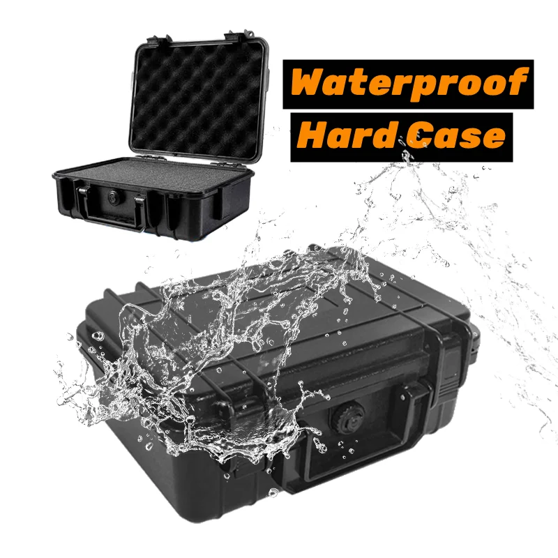 ToolBox Sponge  ABS Plastic with Foam Equipment Case Hardware Toolbox Waterproof Plastic Hard Case Tool Box Suitcase Organizer