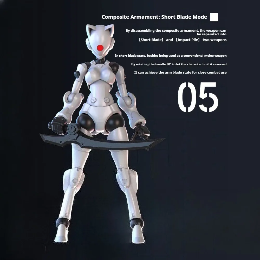 SHEIK MAINLAND 3MIN PROJECT A Swift Female Mutant 3,75 Zoll Super bewegliche, hochdetaillierte Actionfigur zum Selberbauen, 1 Stück, ohne Box – Detail 14