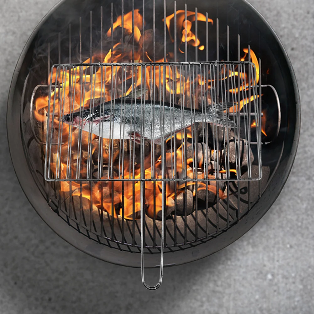 

Fish Grill Basket Thickened Grilled Clip Net Folder Cooling Racks for Cooking and Baking