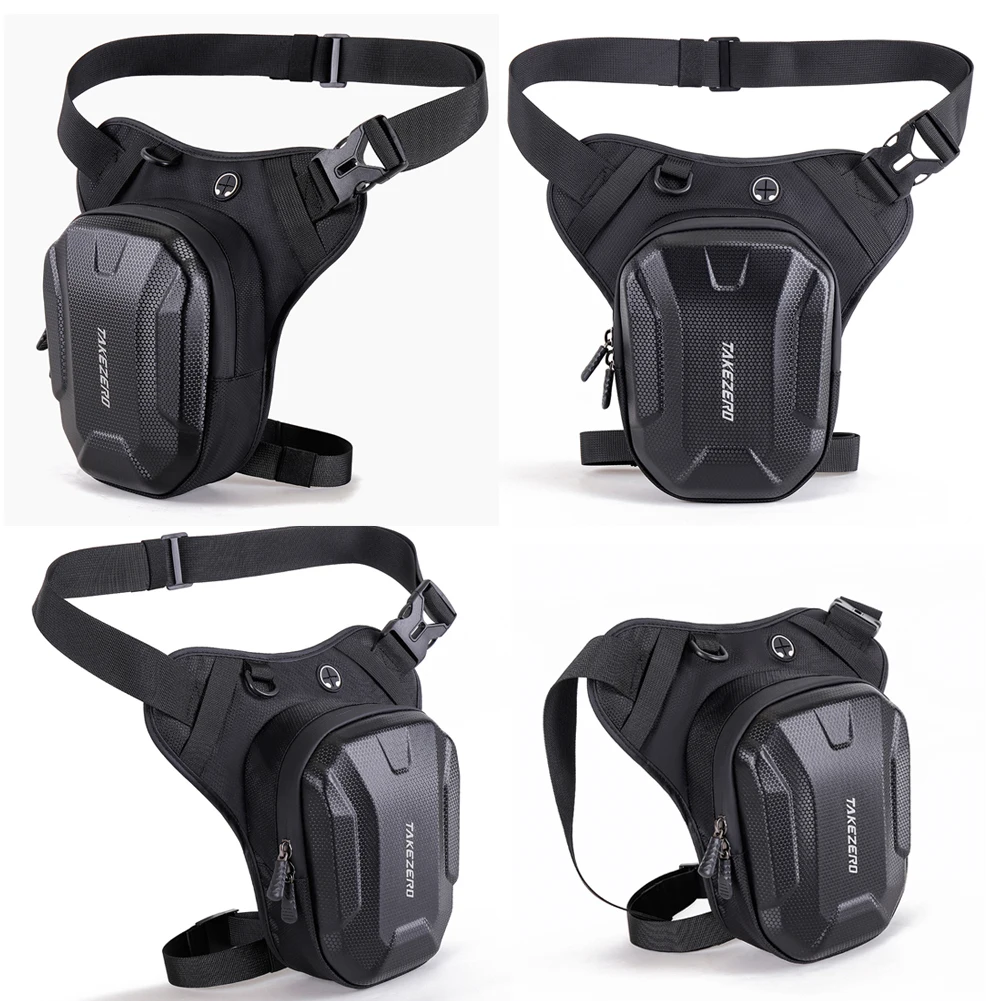 Motorcycle Leg Side Bag Adjustable Bicycle Thigh Belt Bag Large Capacity Cycling Crossbody Bag for Outdoor Sports Ride