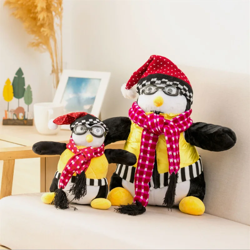 2sizes  Penguin Hugsy Stuffed Plush， TV Penguin Joey\'s Friends HUGSY Plush Penguin Rachel Stuffed Doll Toy for Kids Easter Gift