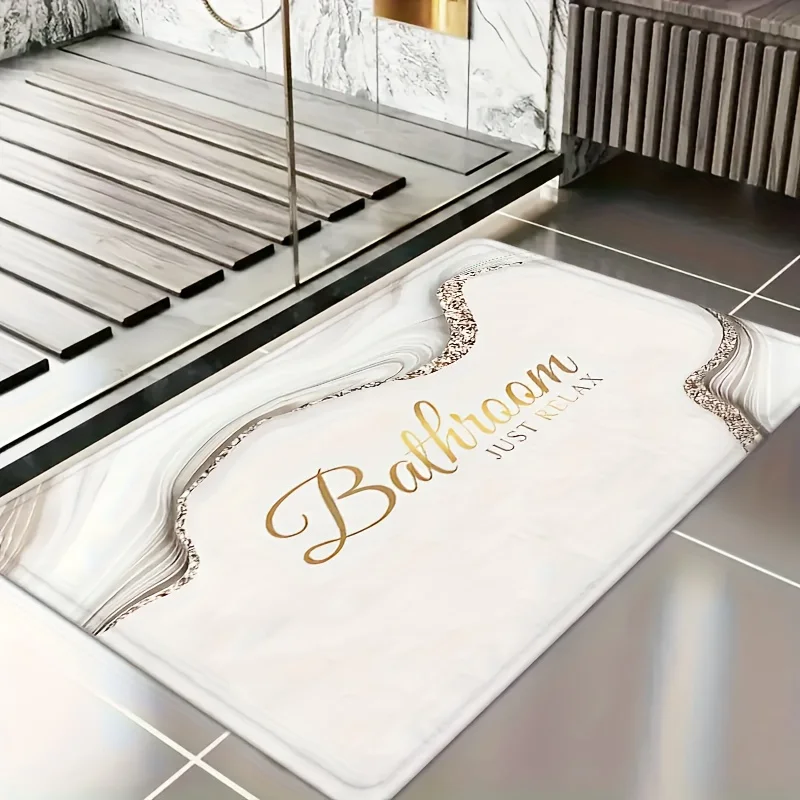 

VIKAMA Роскошный коврик для ванной комнаты с мраморной текстурой, мягкий противоскользящий водопоглощающий ковер, коврик для ванной комнаты, душевой комнаты