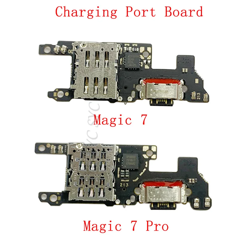 

USB Charging Connector Board For Honor Magic 7 Pro Charging Port Flex Cable Repair Parts