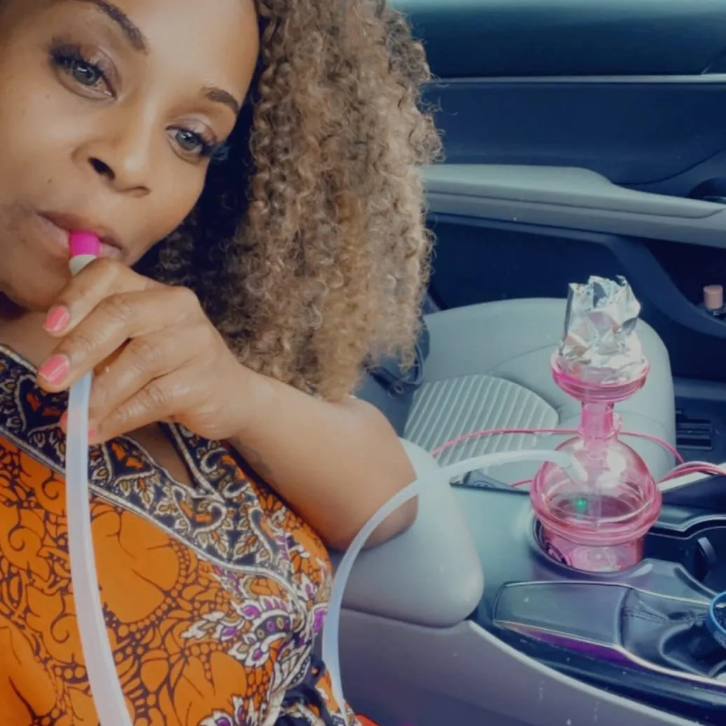 

Portable LED Hookah Shisha Set with Chicha Bowl Water Pipe Complete Kit Cachimbas for Car Grass Smoking Pipe Accessories