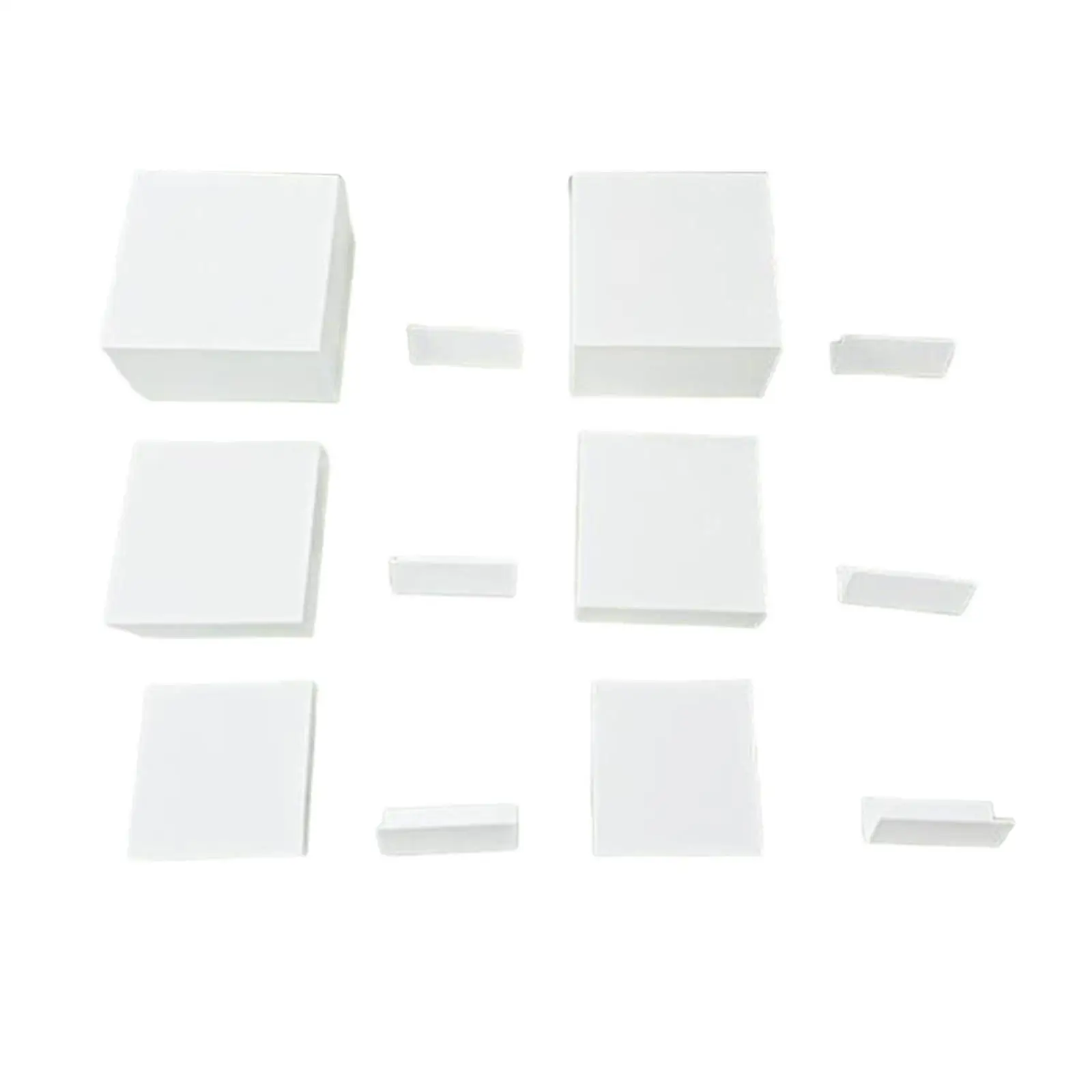 6Pcs Acrylic Display Riser Box Food Riser Food Display Stand Buffet Riser Nesting Riser for Collection, Action Figures, Cake