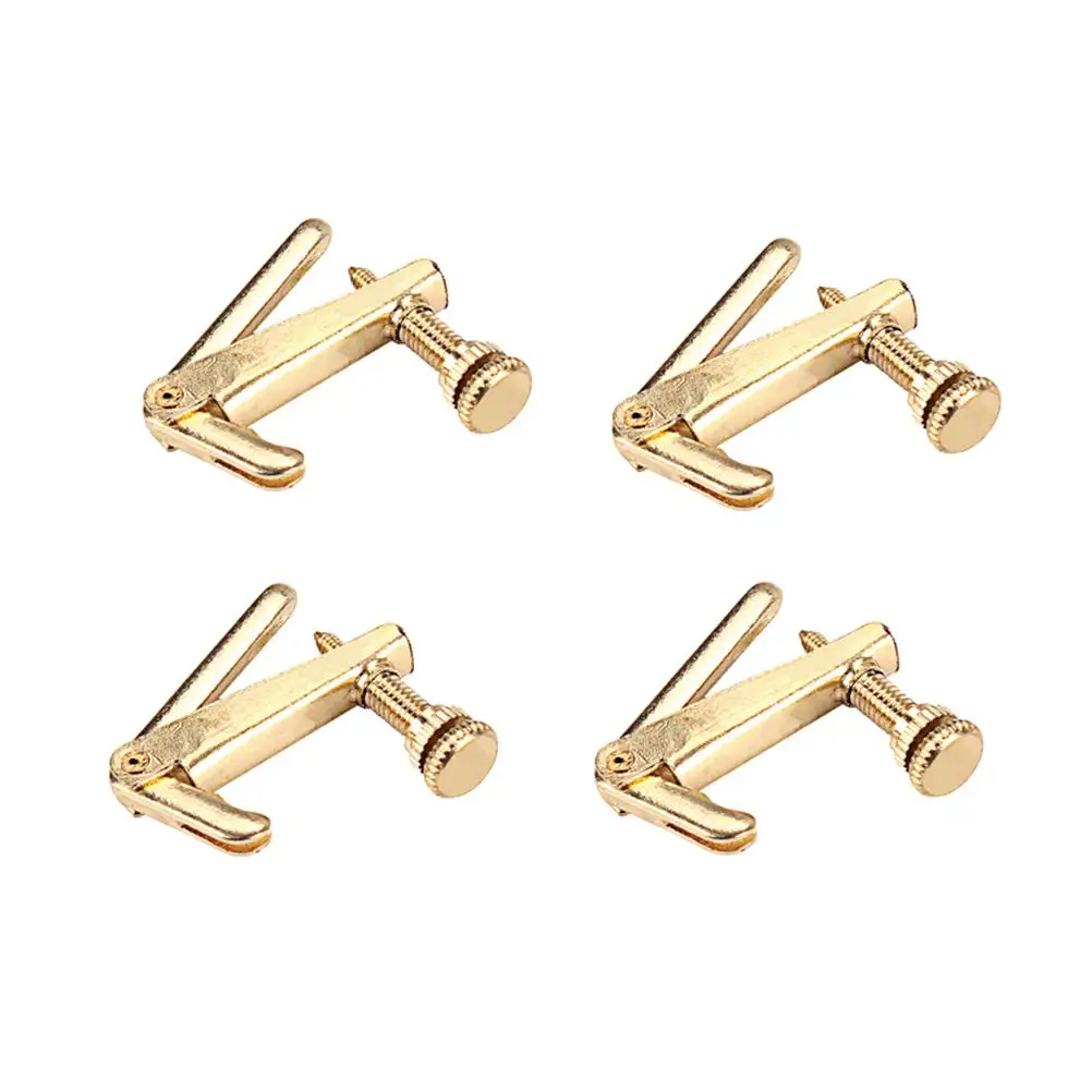 4pcs String Adjuster For Violin Hook Hard Metal Sensitive Adjustment Universal Violin Accessories Parts