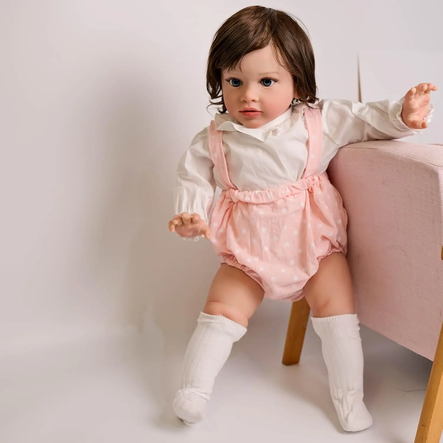 26Inch/66cm Pippa Toddler Girl doll Finished Doll Reborn Toddler Pippa Huge Baby Size Lifelike Soft Touch Art Doll Birthday Gift