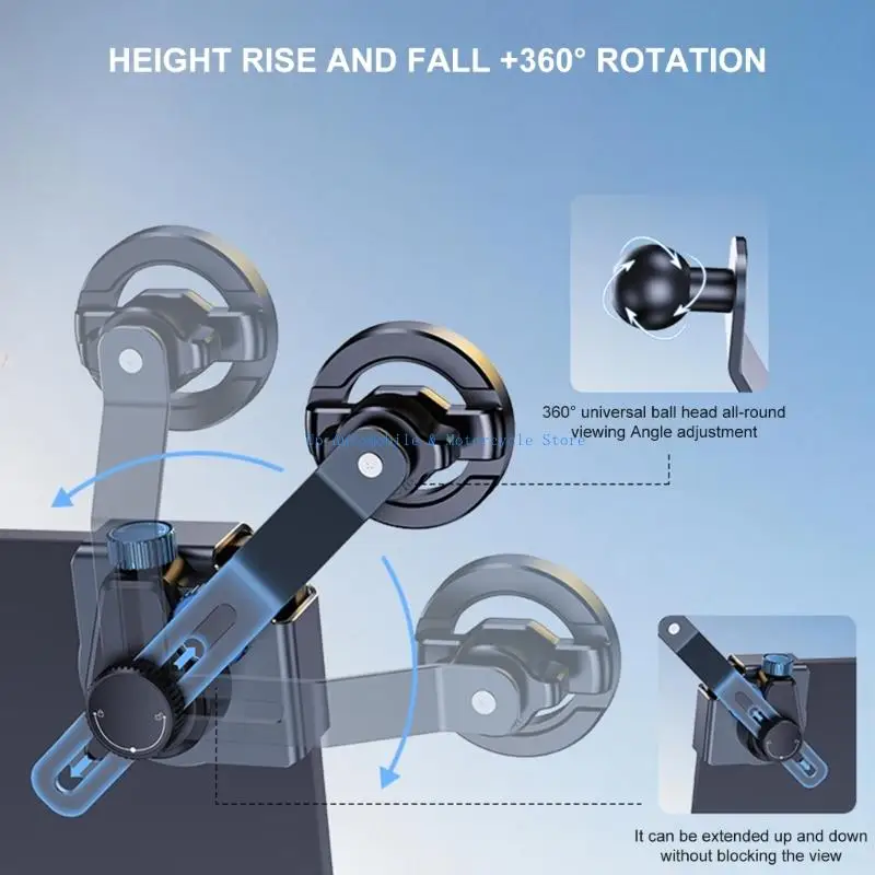 270E شاشة مغناطيسية جانبية لوحة القيادة الهاتف جبل اكسسوارات السيارات حامل الهاتف الدعم