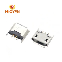 【30-10PCS】Vertical direct insert 5 pin MICRO USB pin length 1.5mm Mike socket female base MK5P Mike interface 180 degree plug-in