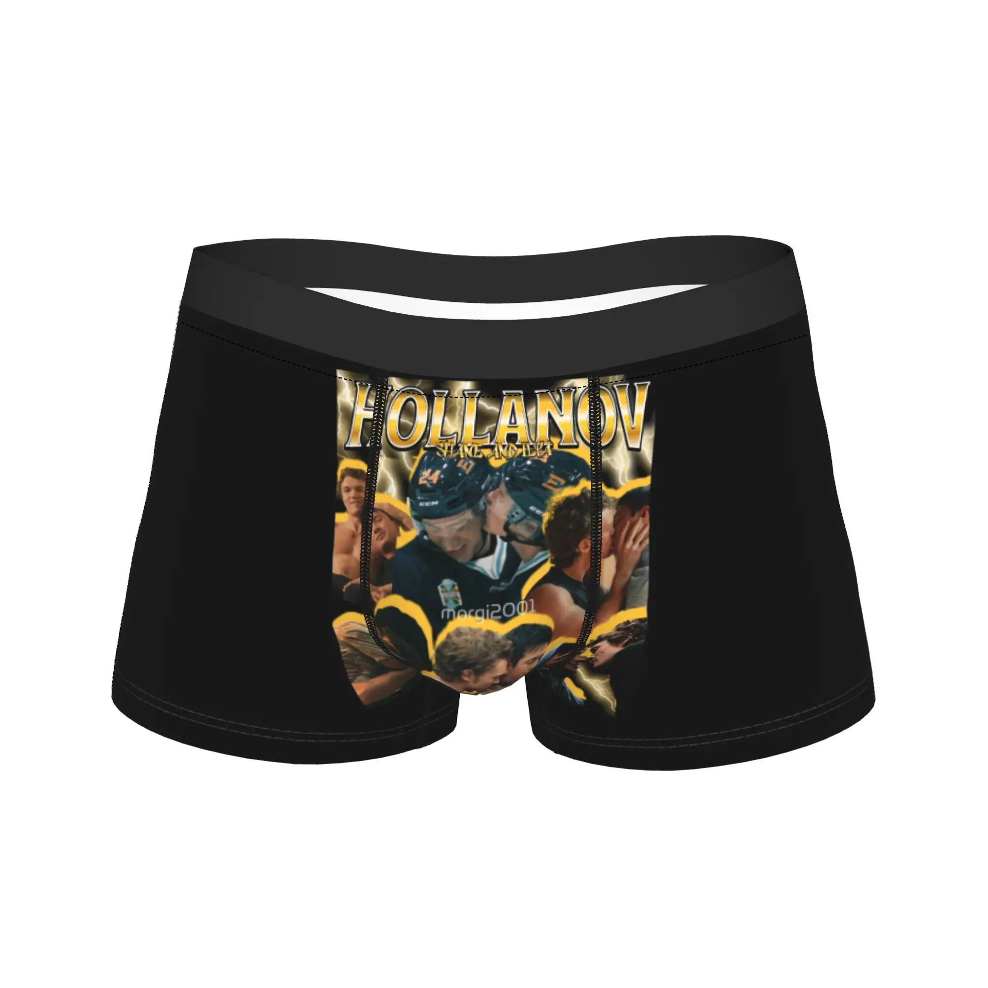 

Мужские трусы-боксеры Heated Rivalry Hollanov с принтом, качественные, с мягкой подкладкой, сексуальные, больших размеров