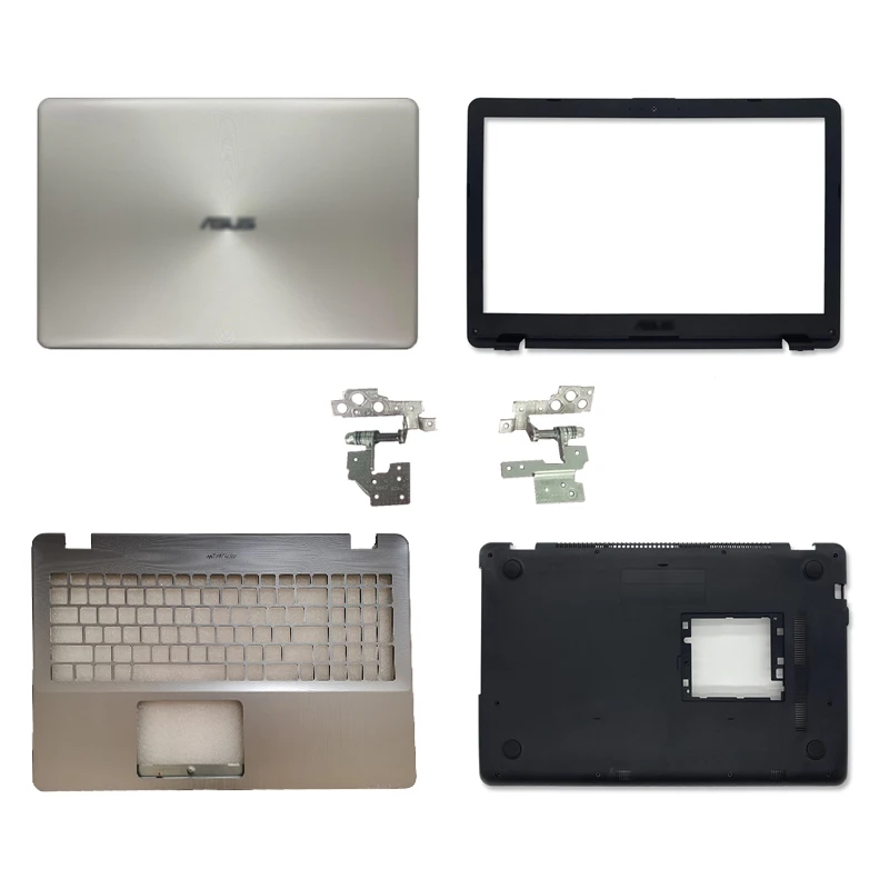 

New Laptop lcd back cover/front frame/hinges/handrest/bottom case for asus x542 x542u f580u v580 v587u fl8000 fl8000u