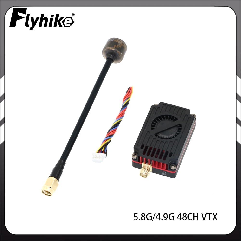

RushFPV 5.8G/4.9G 4W 48CH VTX Module With FPV Antenna Vtx Video Transmitter