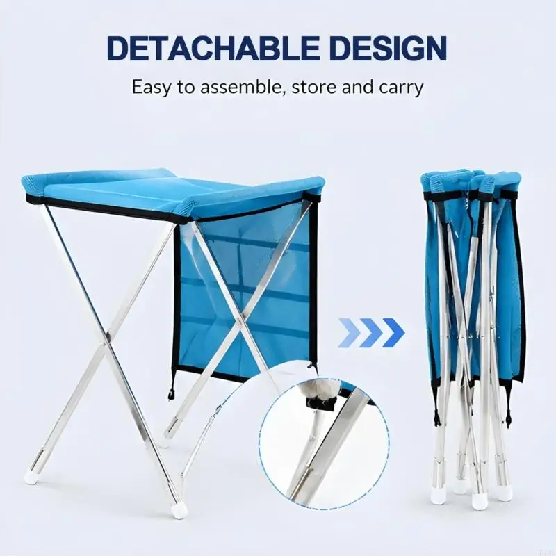 F19B Routine Trimming Support Stand for Small Companion Animal Use, Fabric Grooming Bed with Metal Frame for Indoor Care