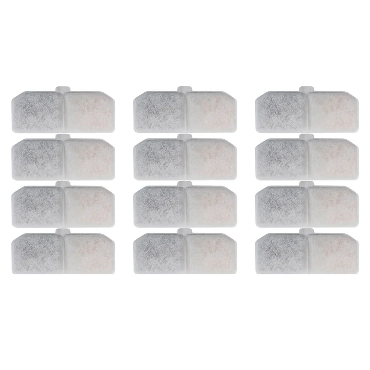 NOCM Water Fountain Filter Pet Fountain Replacement Activated Carbon Filter Automatic Water Fountain Filter Element 12-Pack