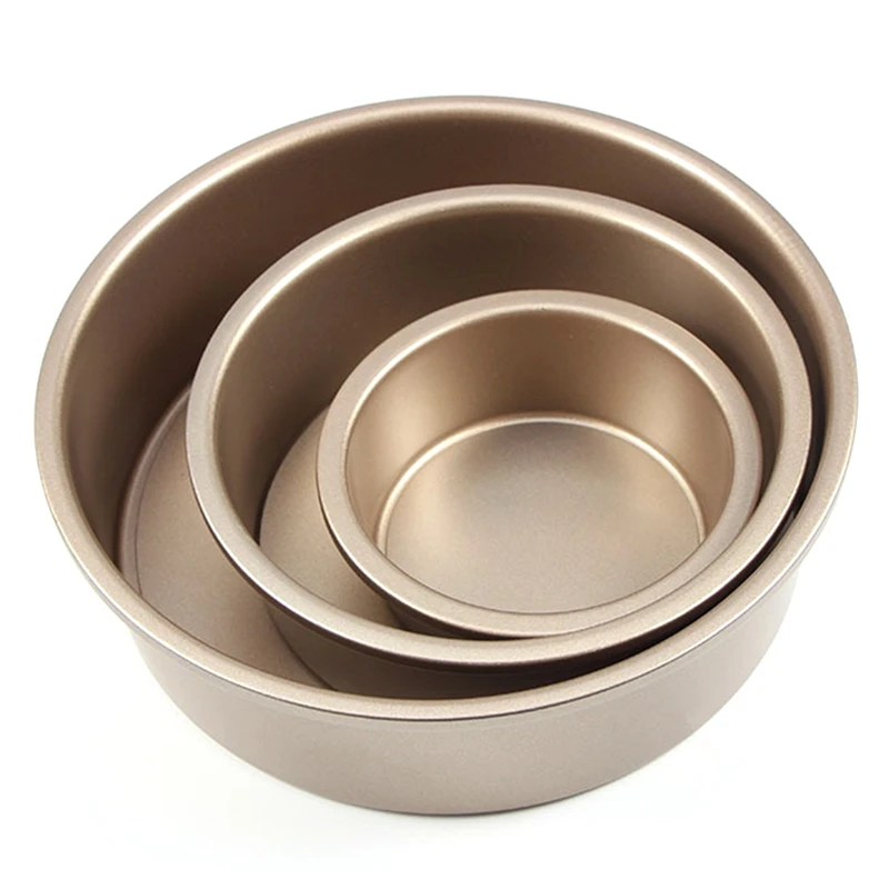 

【Space-Saving】Round Cheese Cake Pan 6-Inch & 8-Inch & 10-Inch Cake Pan With Removable Bottom Non-Stick Bakeware Cake Mold Cake M