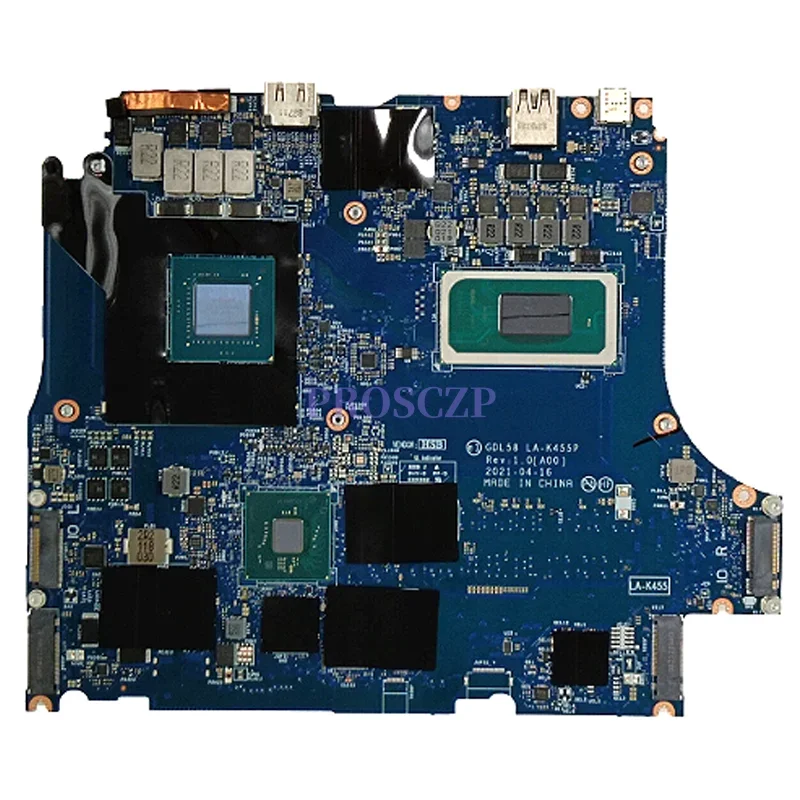 

GDL58 LA-K455P для ноутбука Dell G Series G15 5511, материнская плата с процессором I5-11400H I7-11800H, RTX3050, 4 ГБ графического процессора, 100% тест, ОК