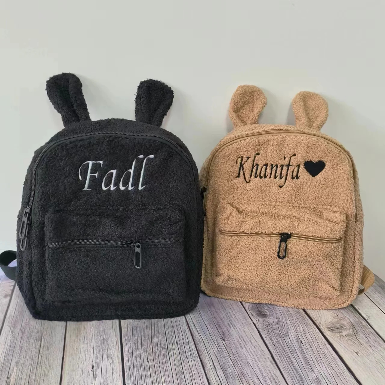 Personalized Name Bunny Backpack Embroidered Children\'s Travel Cute Bear Shoulder Backpack Custom Children\'s Day Gift Bear Bag