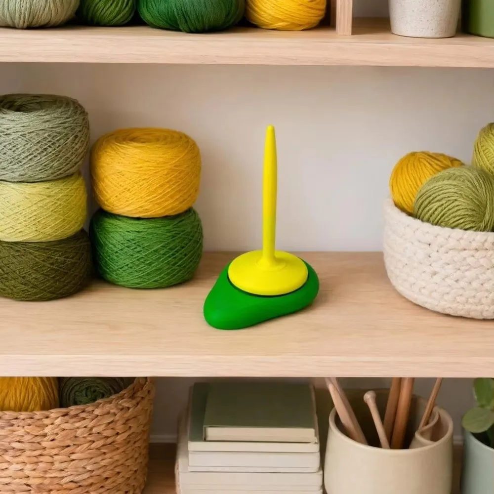 3D Printing Crochet Yarn Holder Rotating Anti-Tangle Yarn Ball Rack Detachable Space Saving Yarn Winder Stand Home Crafting