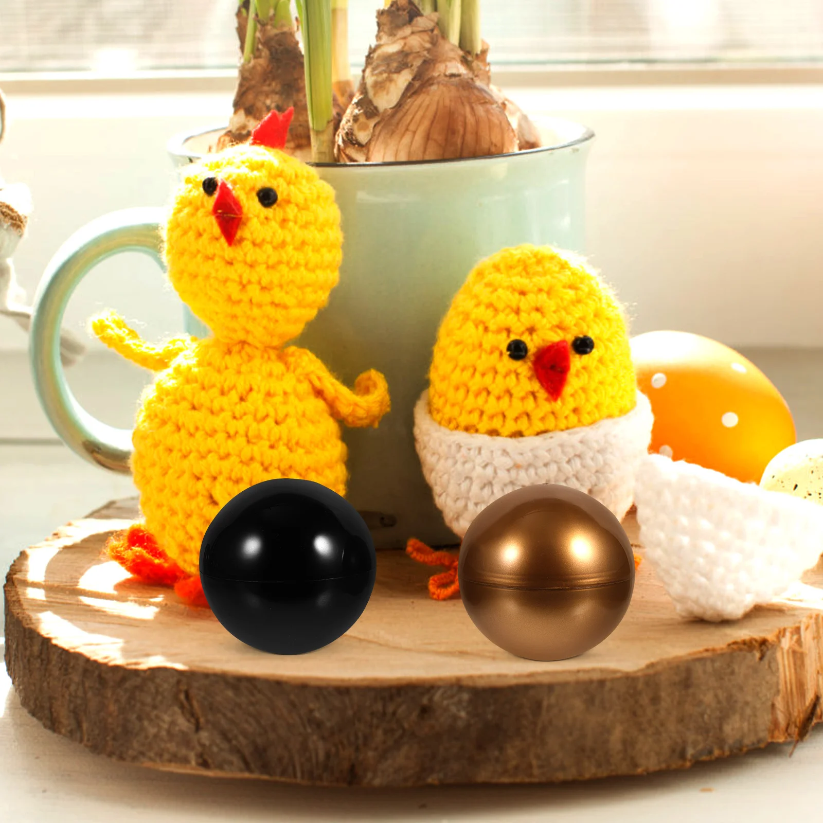 

8pcs Fillable Round Balls Plastic Empty Ball For Kids Party Favors Candy Storage Display Gift Packing Container Multi-Function