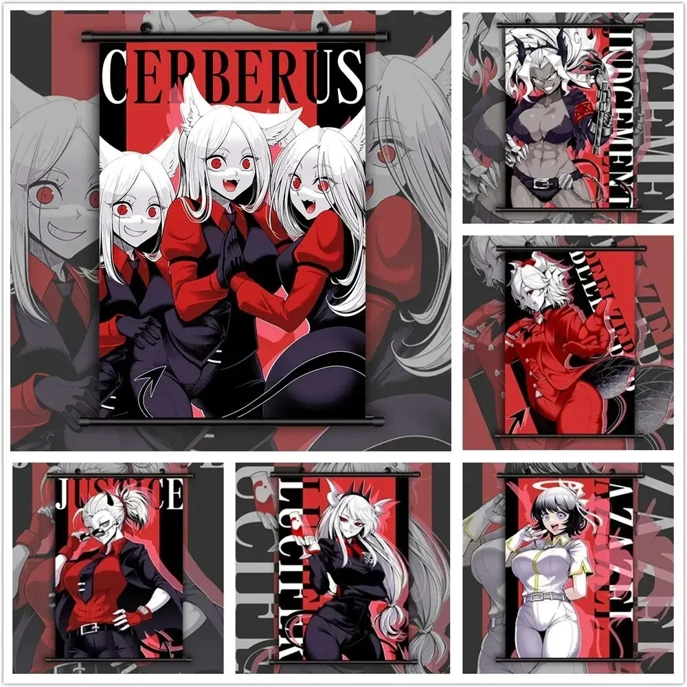 Helltaker Anime Artwork Canvas Painting Posters and Prints Wall Art Pictures for Living Room Decoration