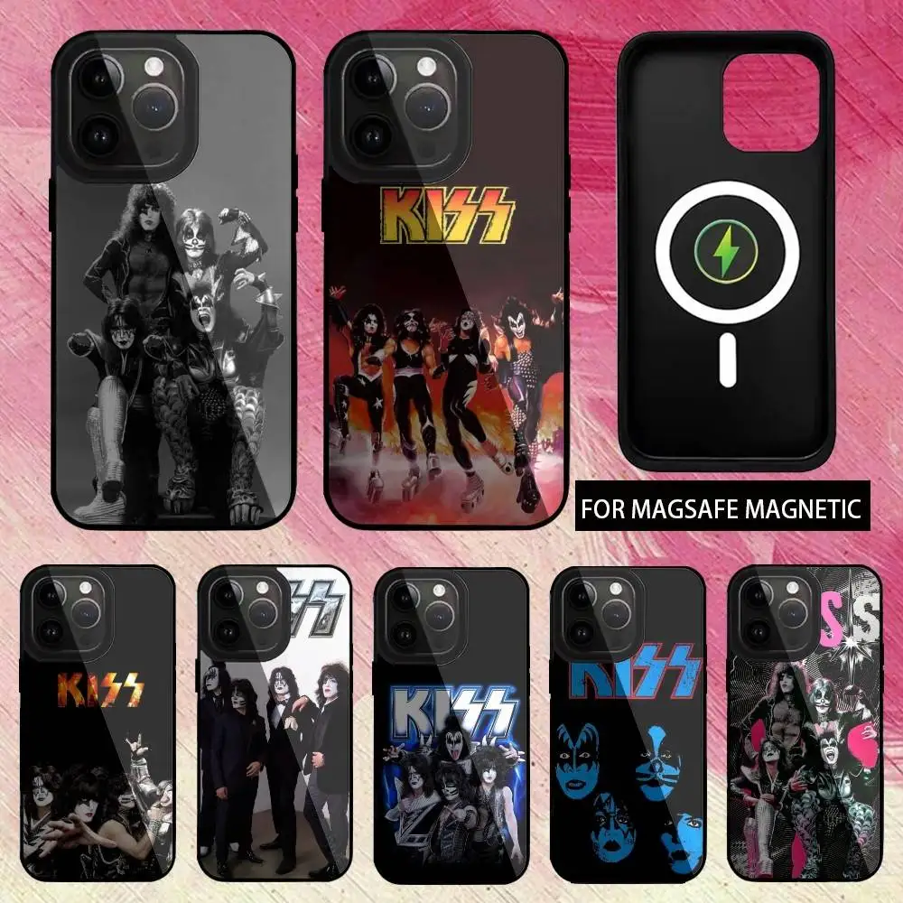 

C-Classics K-Kiss12 Rock Band Phone Case For iPhone17,16,15,14,13,12,11 Plus,Pro Max Magnetic For Magsafe Wireless Charging