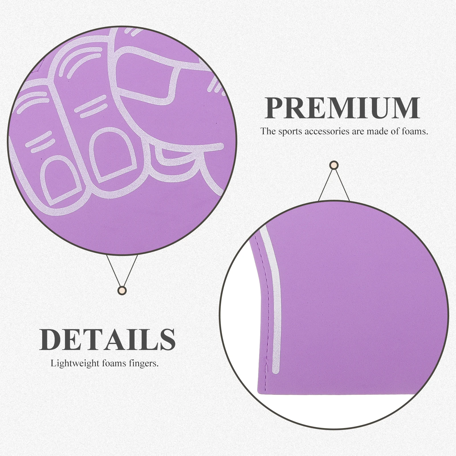 

3pcs Foams For Events Competitive Supplies Foam Finger Props Cheerleading Hands Sports Fan Fingers Sports Event Cheer Props