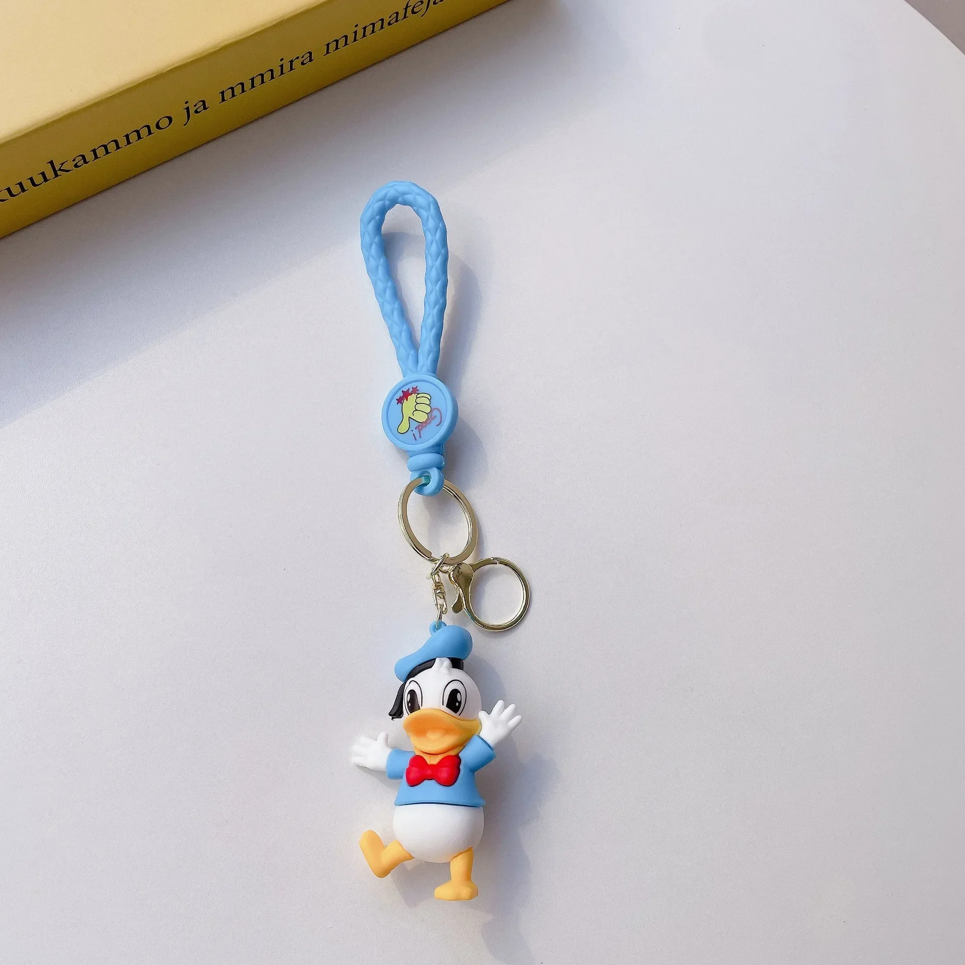 Disney Anime Mickey portachiavi Cartoon Cute Minnie Donald Daisy Duck portachiavi borsa per studenti Hanging Car Keys for Birthday Party Gifts