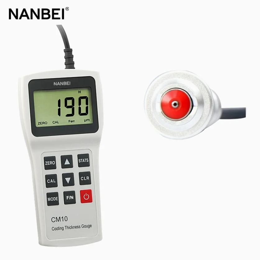 measure thickness of non- magnetic coatings on steel Coating Thickness Gauge CM10FN