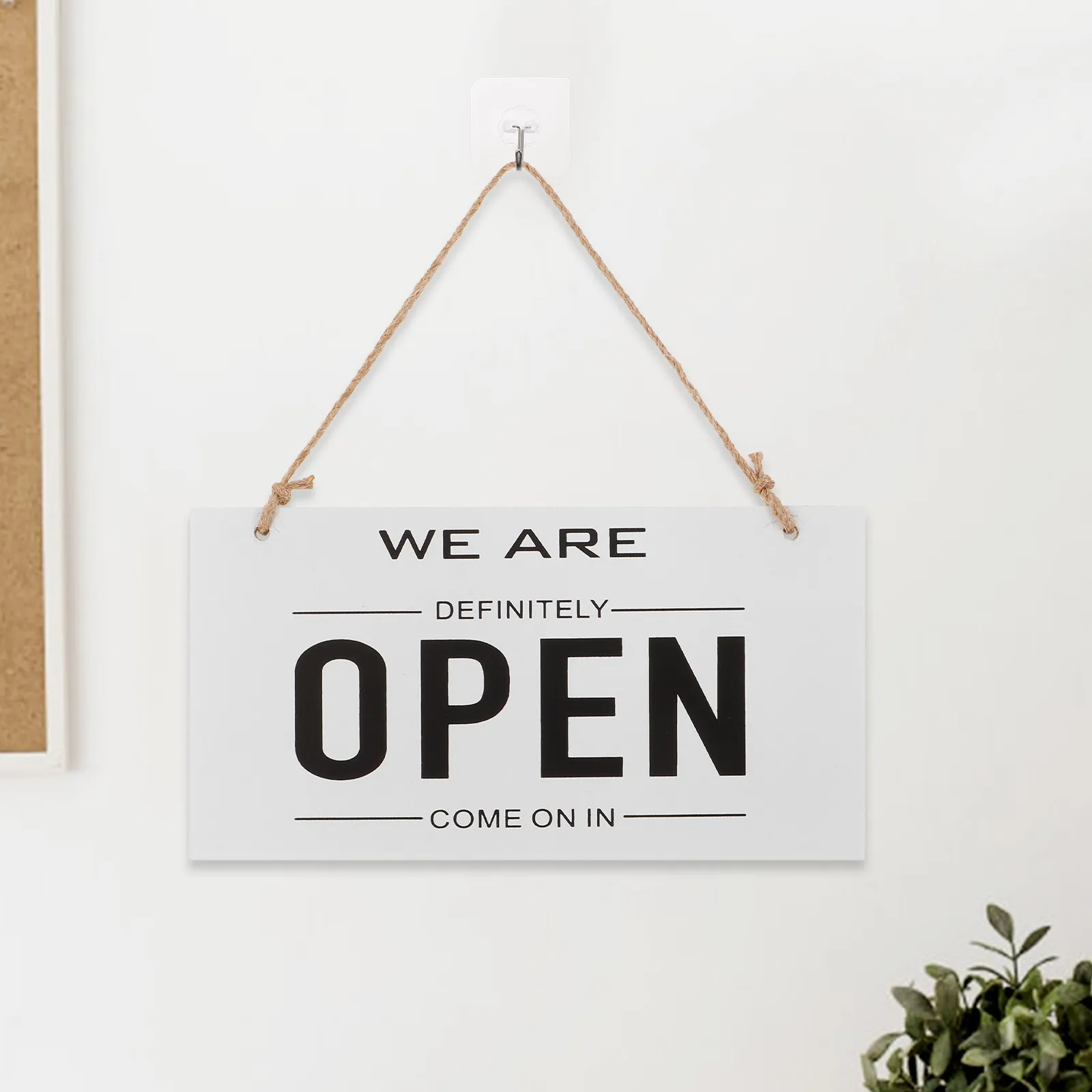 Display Holder Card Office Halloween Christmas Front Door Sign Door Sign For Business Door Hanger Sign Door Hangers Signs Wooden