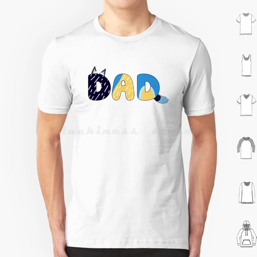 Love Dad T Shirt Cotton Men Women DIY Print Mum Family Funny Dad Dad Bandit Mum Bingo Family Mama And Bingo Mom Mom Life Dance