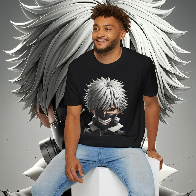 Tokyo Ghoul 3D T-shirt % Premium Quality Graphic Tee for Fans & Collectors - Unique Anime Apparel in Various Sizes