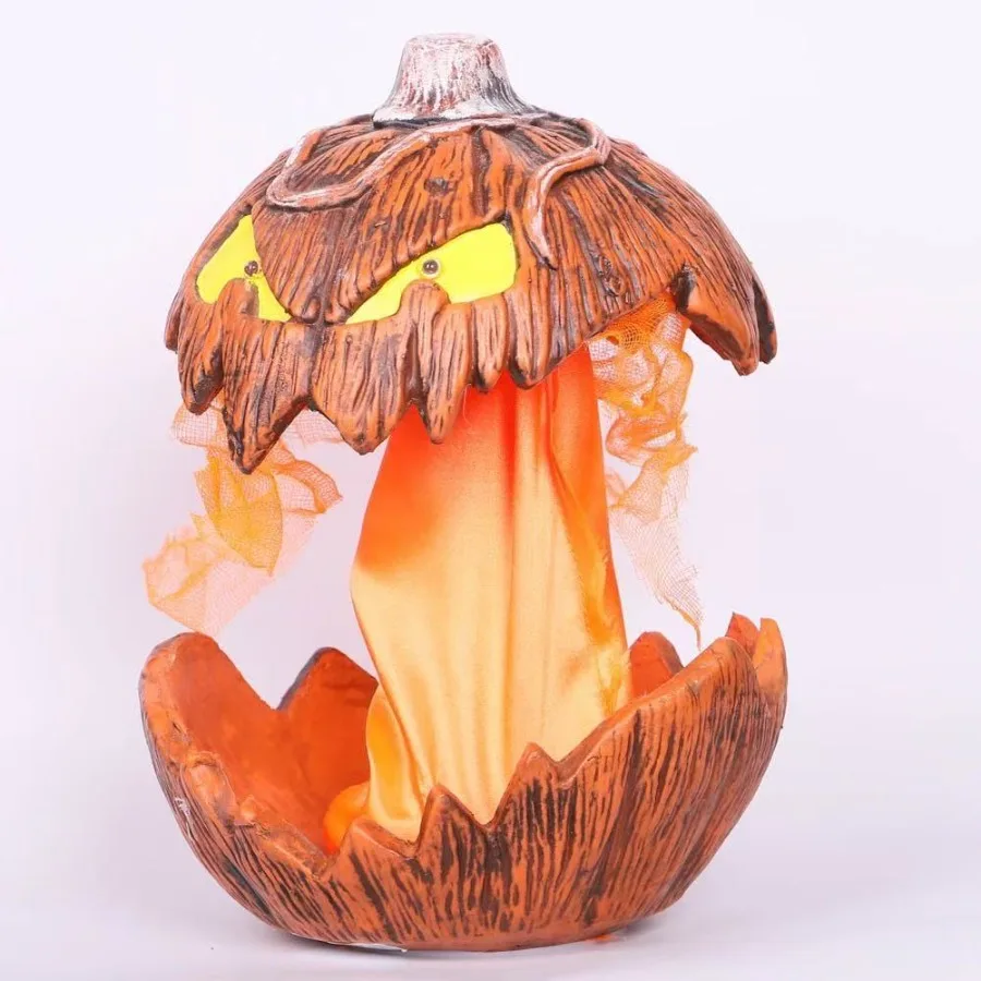 Halloween Rising & Screaming Pumpkin Head – Spooky Animated Outdoor Decoration with LED & Sound Effects Yard Holiday Decor