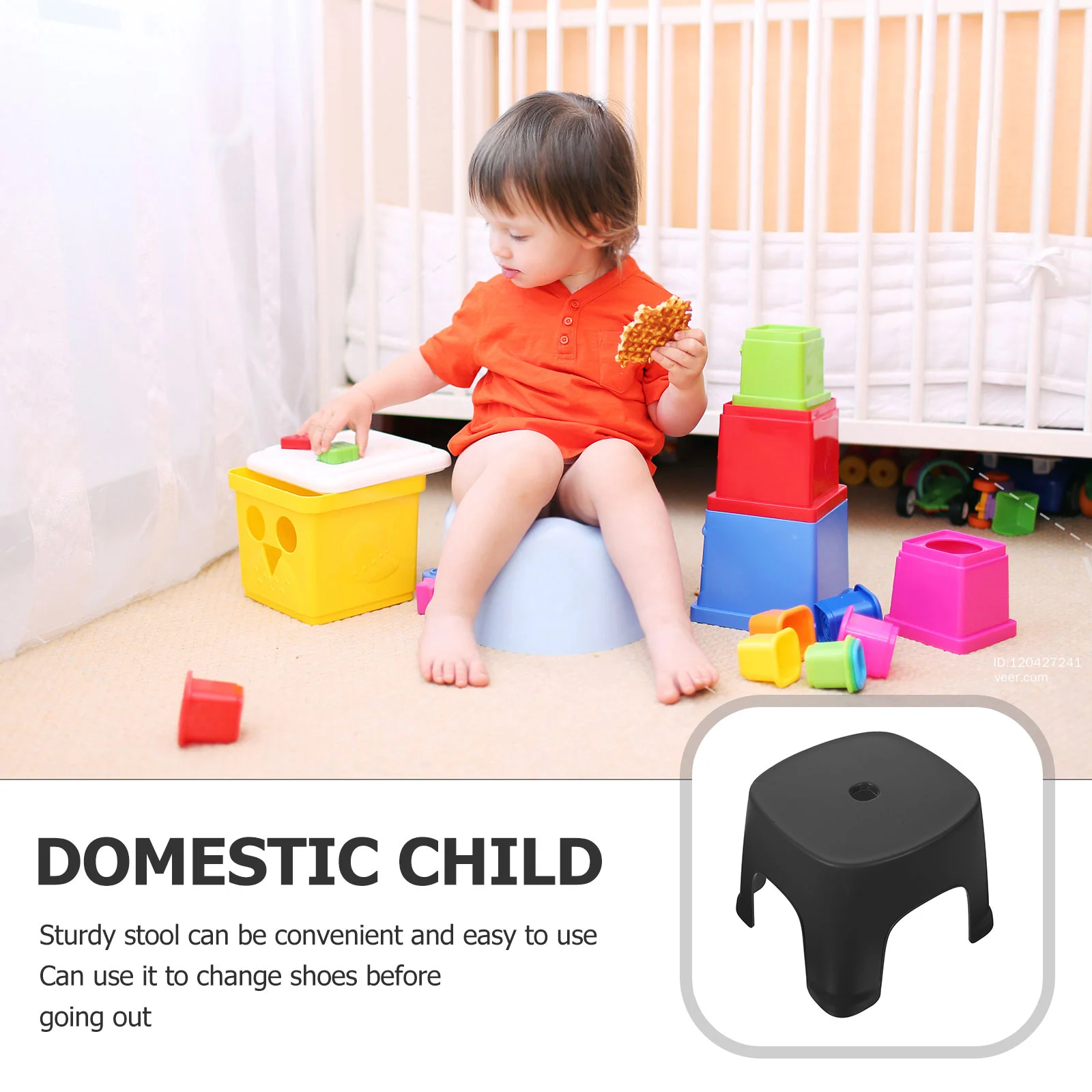 Low Stool for Kids Toddler Steps Bathroom Plastic Foot Adults Feet Footstool Toddlers Toilet Stepping Potty Seat