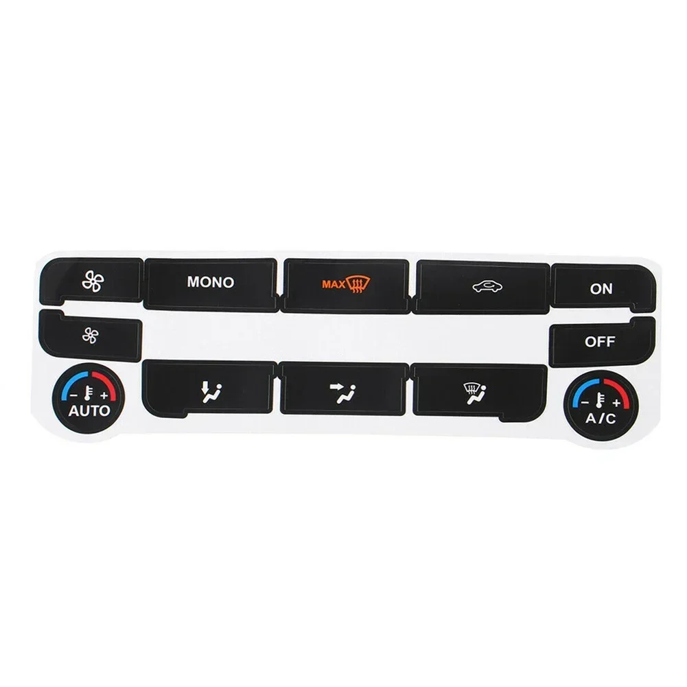Car Stickers Accessories  A/C Climate Control Button Repair Decals Stickers Black For Ford S-Max Interior Stickers Black Trim