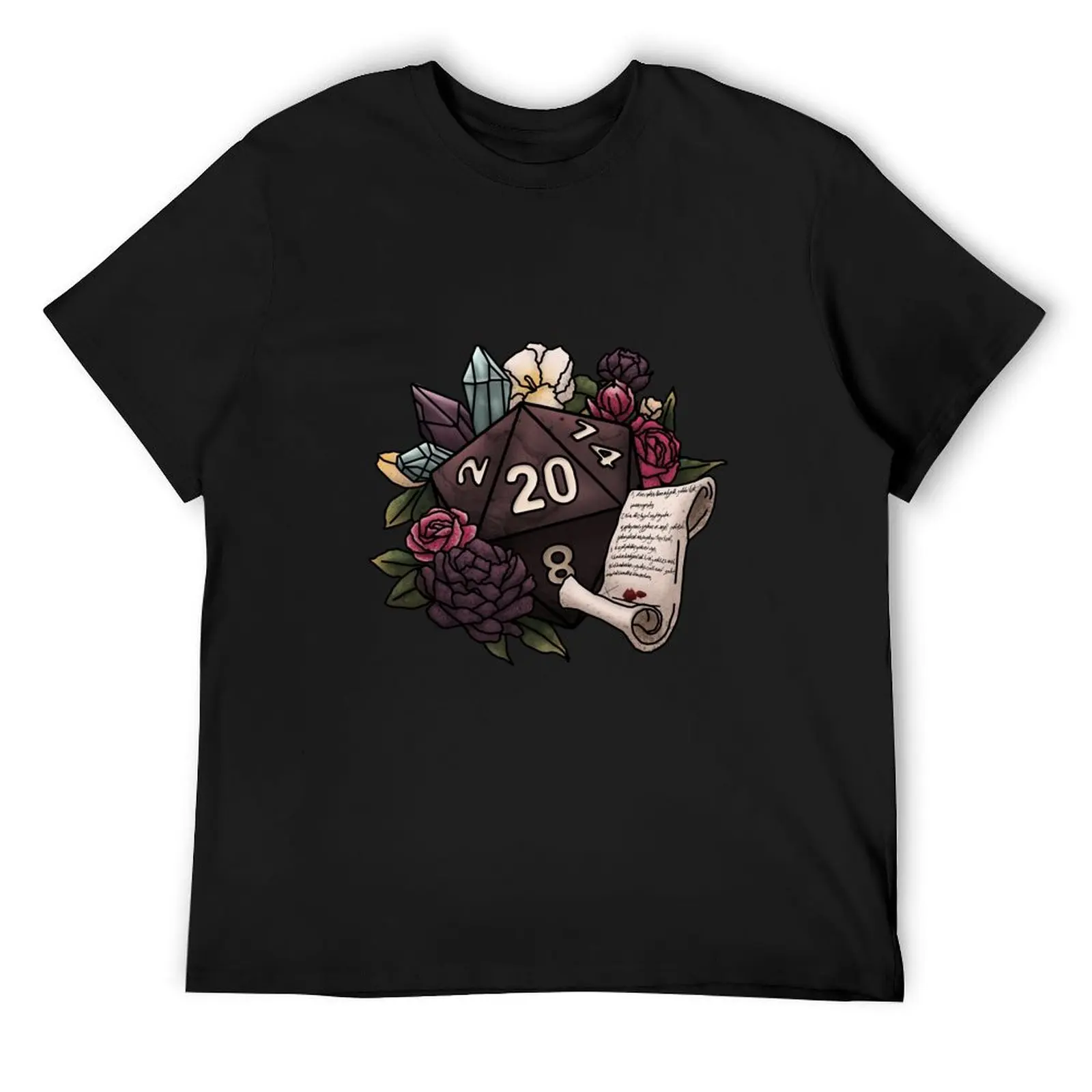 

Warlock Class D20 - Tabletop Gaming Dice T-Shirt anime figures graphic tee shirt Anime t-shirt mens tall t shirts
