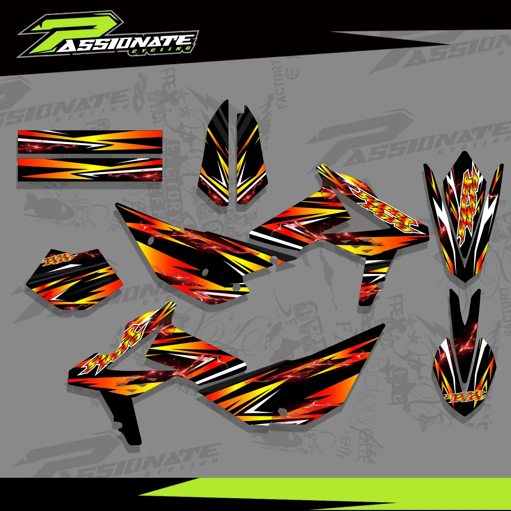 Motocross Graphics Decals Stickers Backgroud For Beta RR 2T 4T 125 200 250 300 350 390 430 480 450 2013-2017 2014 2015 2016