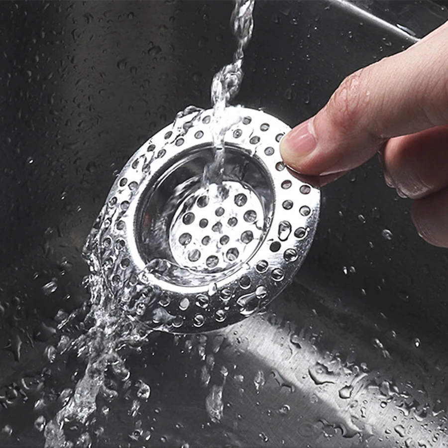 1PC stainless steel kitchen sink sink filter floor leakage net toilet circular sewer basin hair clog-proof floor drain cover