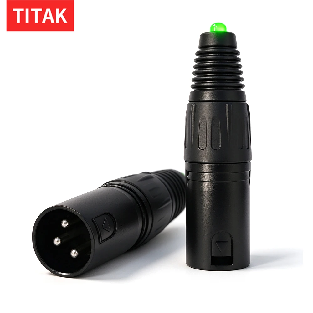DMX Terminator 3Pin XLR Male 120 Ohm DMX512 Signal Termination Resistor with LED Indicator for Stage Light DJ Par Light